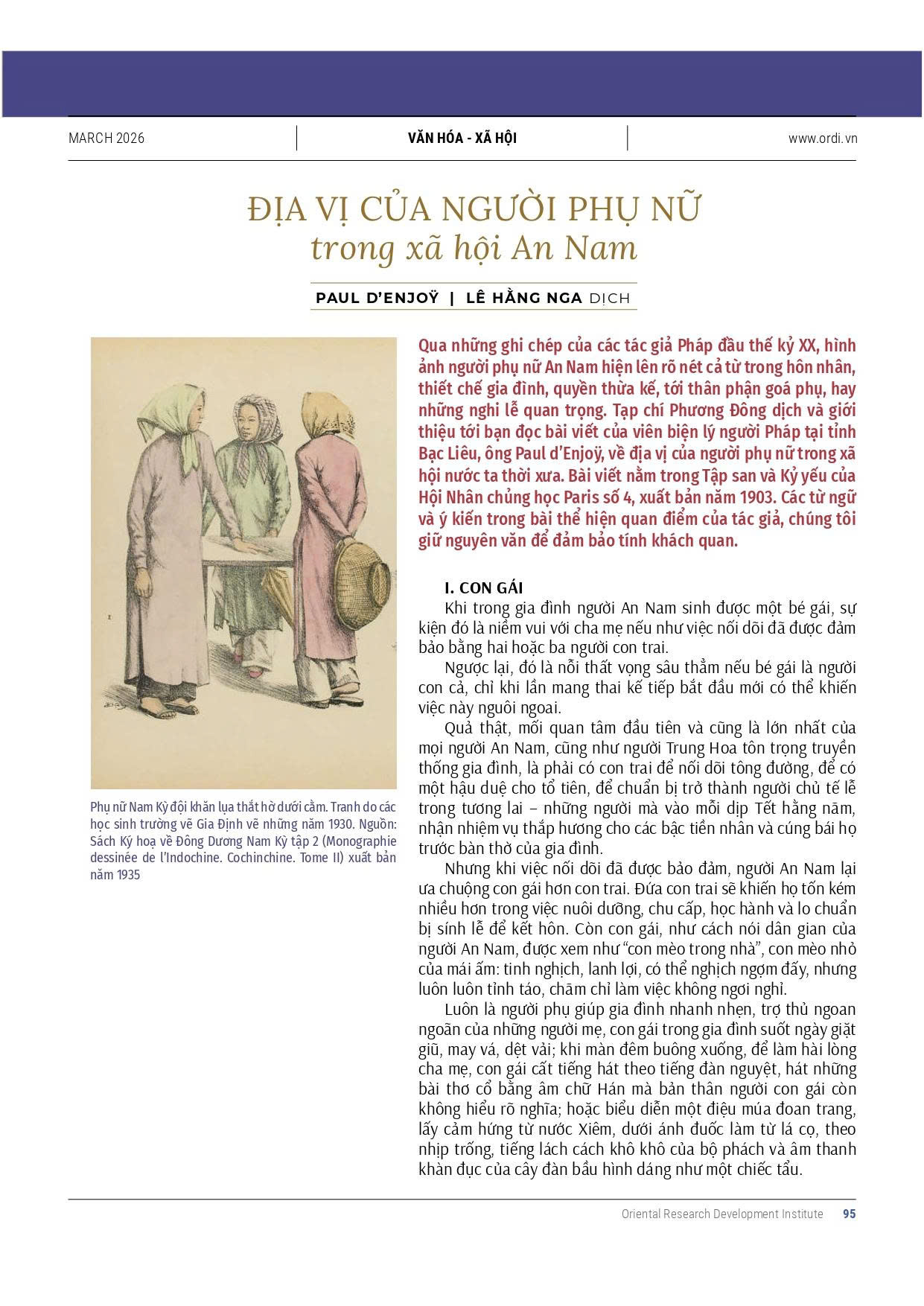 (Số 87) TẠP CHÍ PHƯƠNG ĐÔNG 03/2026 – Nhiều tác giả – Viện Nghiên cứu Phát triển Phương Đông