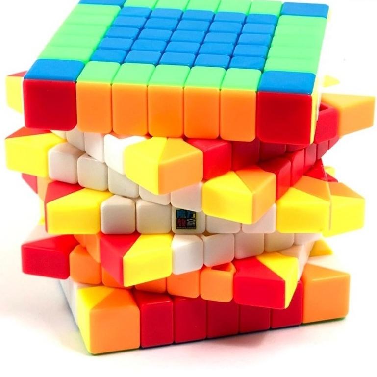 Rubik 7x7x7 Stickerless Qiyi MoYu MeiLong MFJS Rubic 7 Tầng Viền Đen