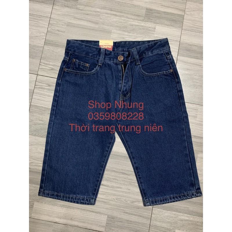 Quần ngố bò nam trung niên ống suông hàng đẹp ảnh thật