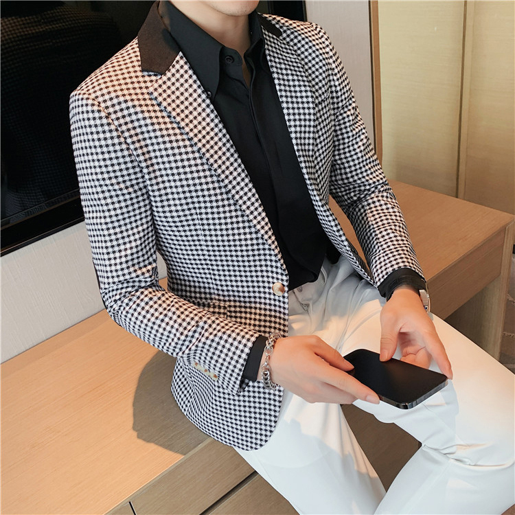Áo Vest nam chất liệu Polyester được làm từ chất vải Caro Dày dặn trẻ trung phong cách lịch lãm H68