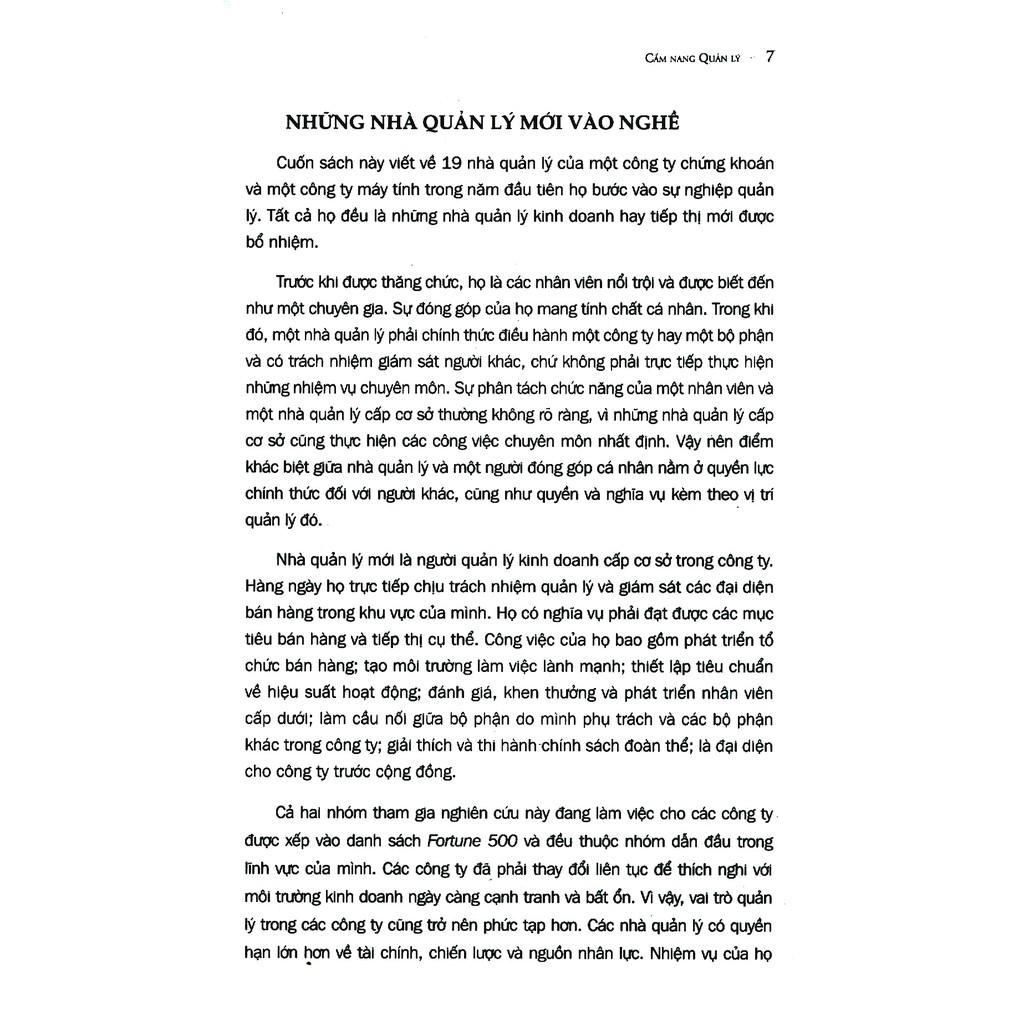 Cẩm Nang Quản Lý  Quản Trị Những Thách Thức Trong Quản Lý (Mới)  - Bản Quyền
