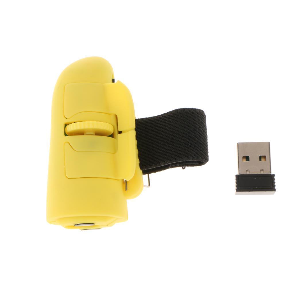 USB Wireless Finger Rings Optical Mouse 1200DPI for PC Laptop