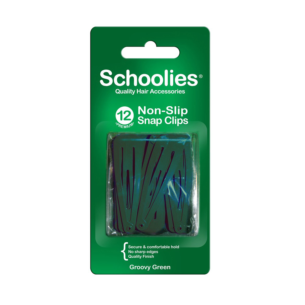 12 Kẹp bấm Schoolies Úc màu đẹp, đầu bấm nhẵn, cài tóc dễ dàng, an toàn, êm chân tóc không gây đau da đầu
