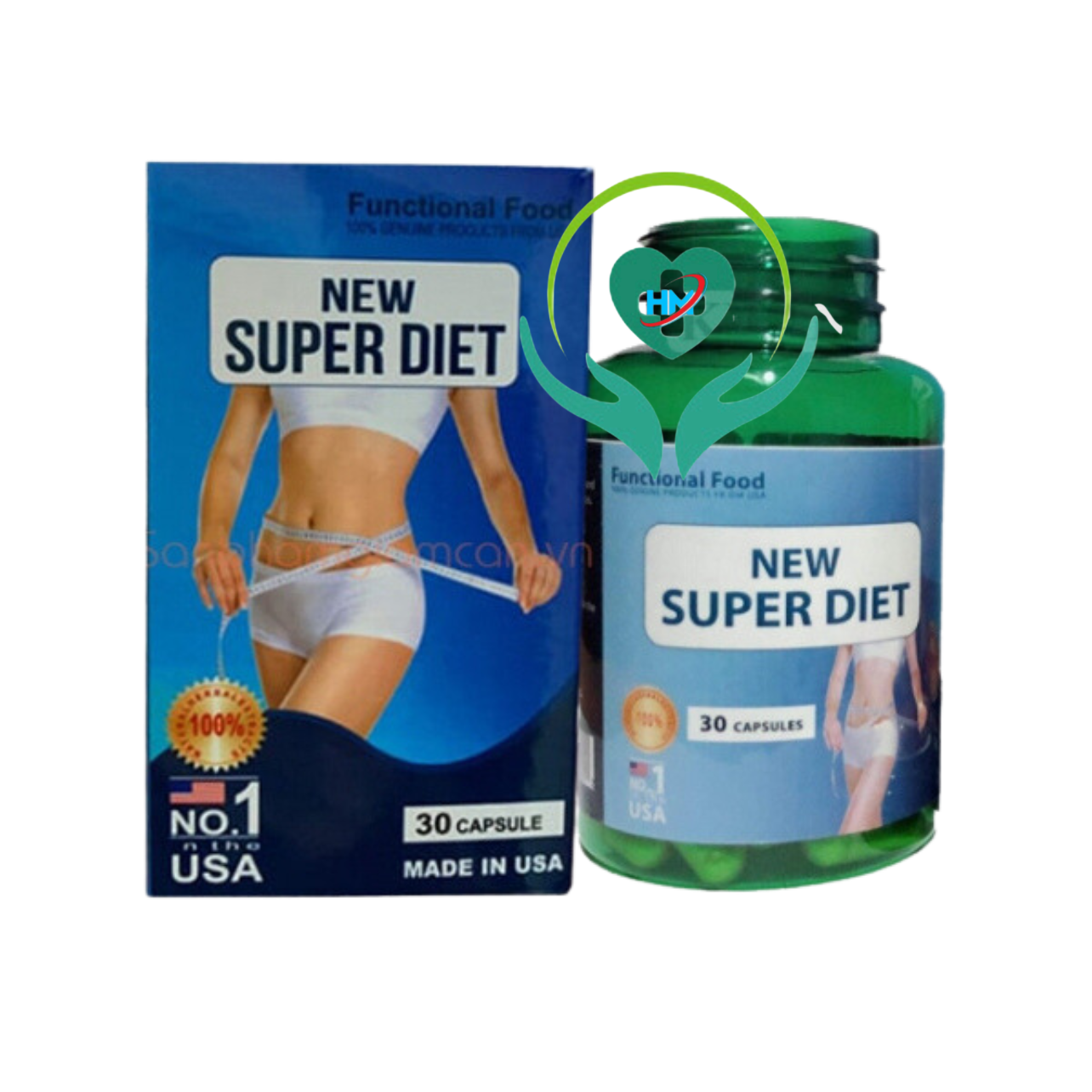 Viên uống đào thải mỡ thừa NEW SUPER DIET - Hộp 30 viên -Giảm an toàn hiệu quả
