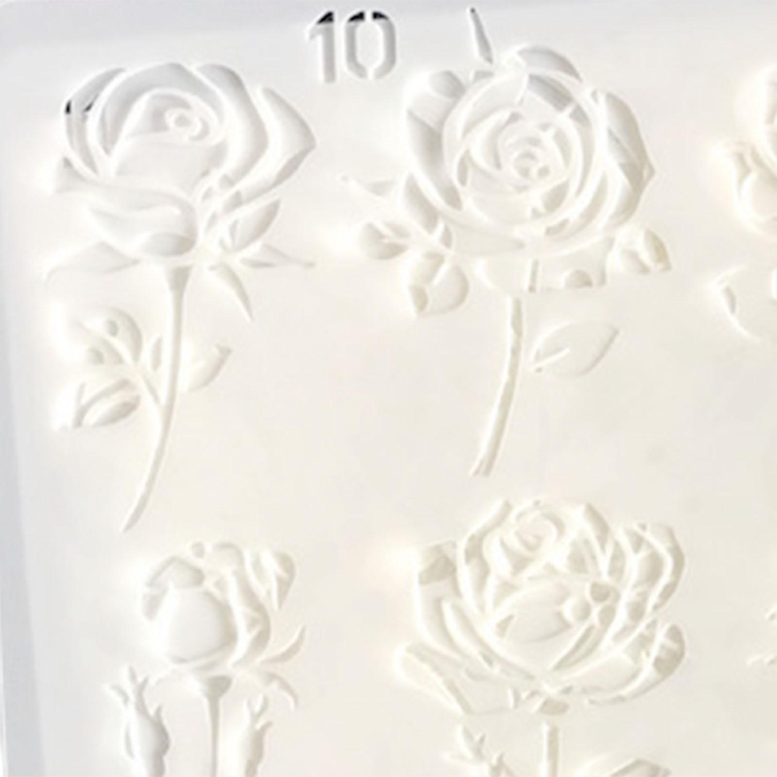 20Pcs Flower Painting Stencils DIY Durable Art Crafts for Tile Floor