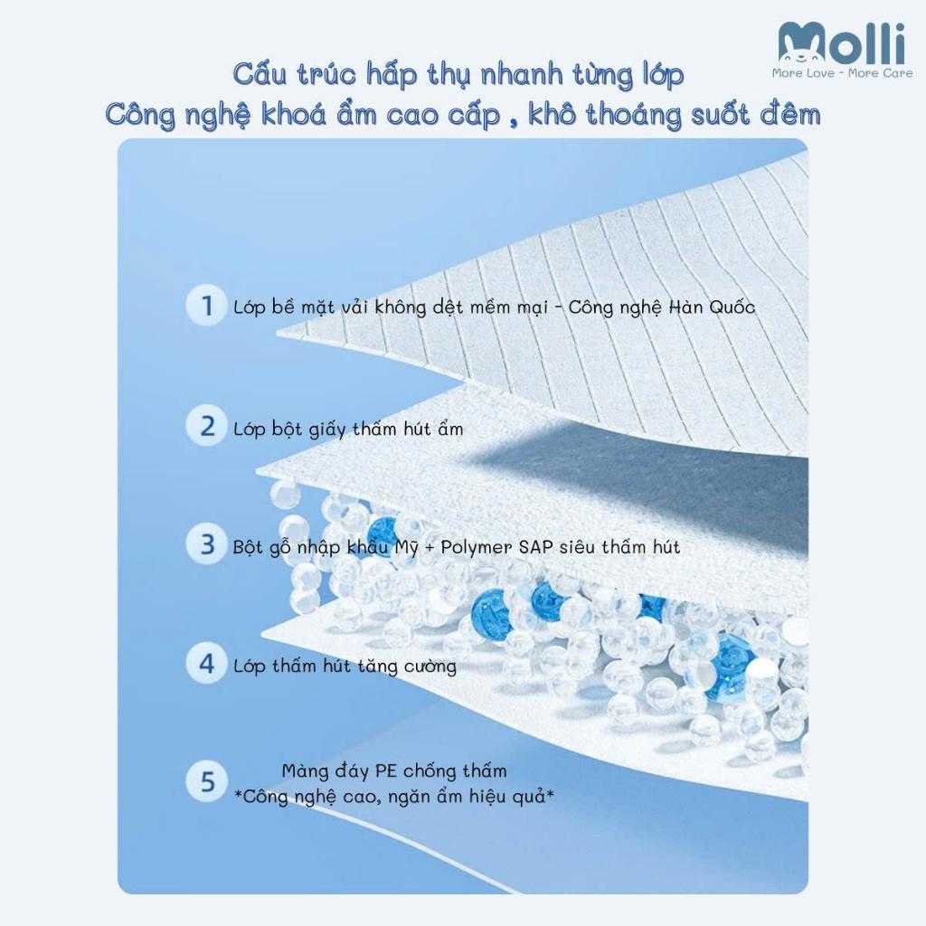 [Bán Lẻ] TẤM LÓT CHỐNG THẤM MOLLI DÙNG 1 LẦN CHO MẸ SAU SINH VÀ BÉ SƠ SINH, TẤM LÓT THAY TÃ - Size M (33*45cm)