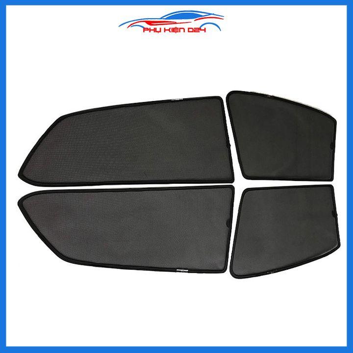 Bộ 4 rèm chắn nắng nam châm Hyundai i10 Hatchback 2014-2015-2016-2017-2018-2019 khung cố định chống tia UV