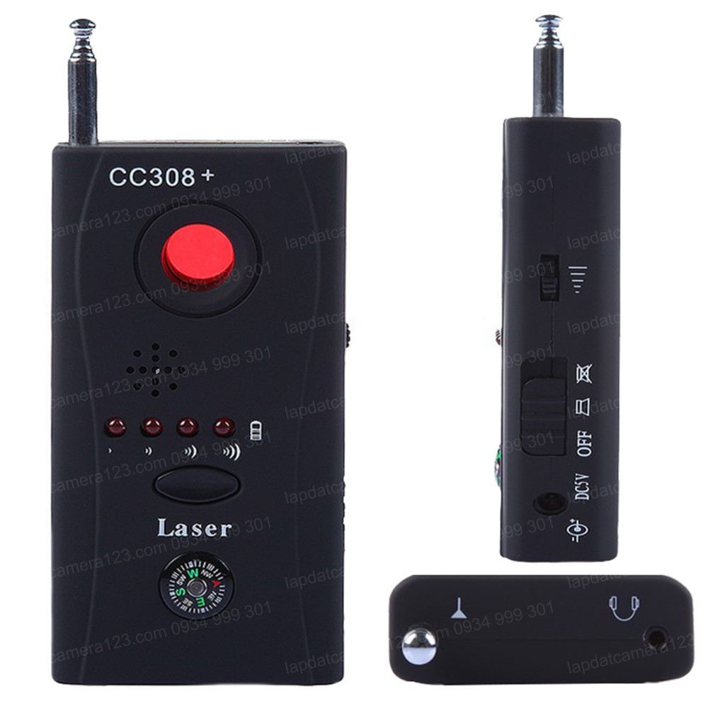 Máy dò CC308+ dò tìm các thiết bị định vị, Camera ,bằng sóng wifi, sóng điện thoại