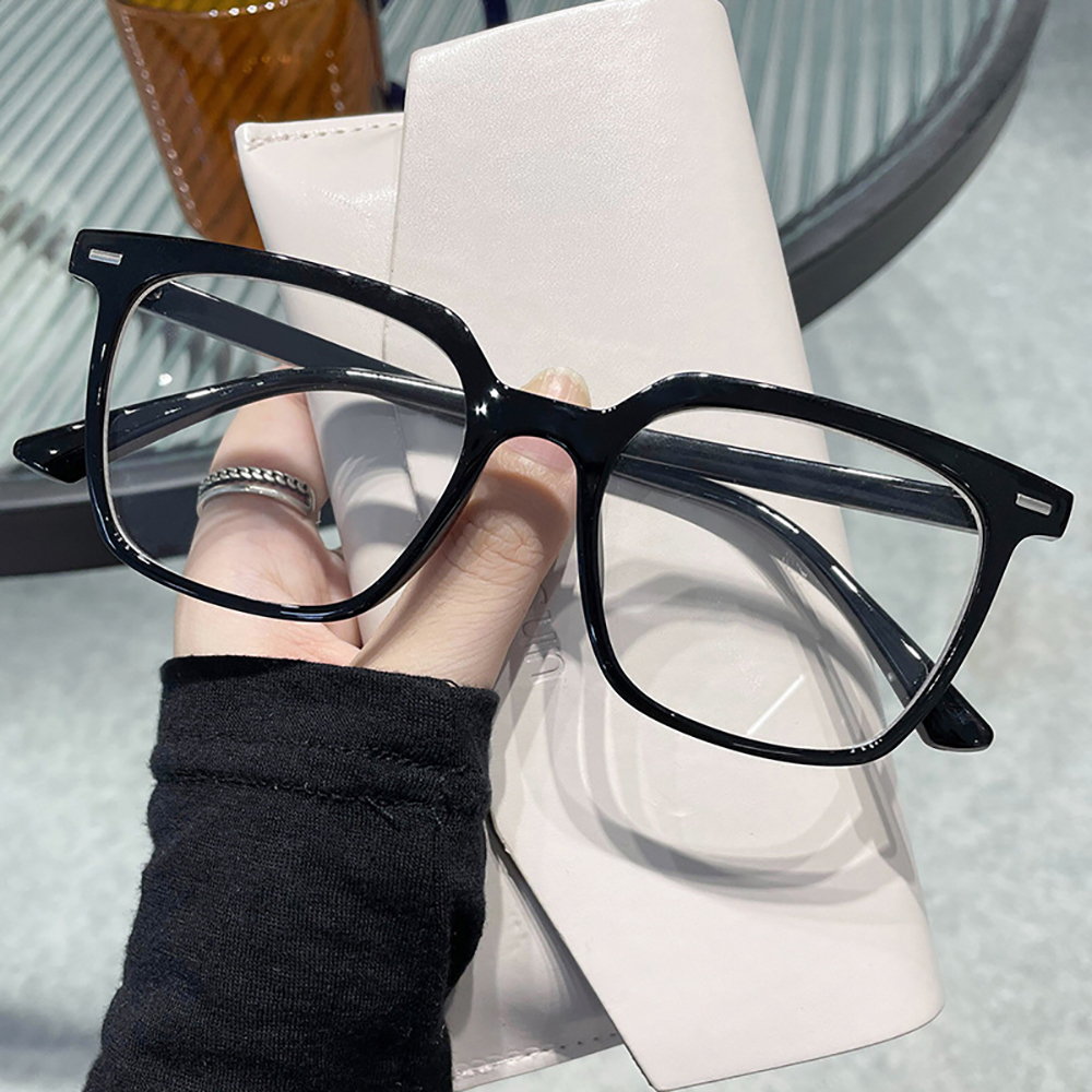 Gọng kính unisex nhựa TR90 kiểu to bản phong cách Hàn Quốc BZ1001 (size 57/23/149)