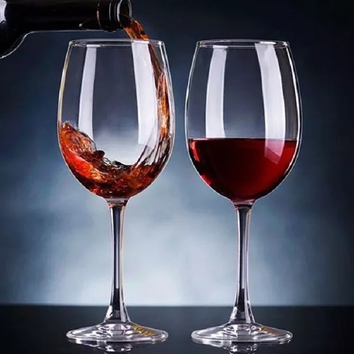 Ly Uống Vang Cao Cấp Nhiều Kích Cỡ Tặng Kèm Khăn Lau Ly 2 Mặt