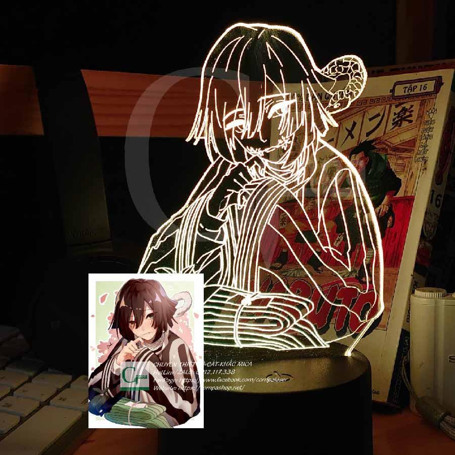 Đèn Ngủ Anime LED 3D Kimetsu no Yaiba Iguro Obanai Type 01 AKNY1011 16 màu tùy chỉnh