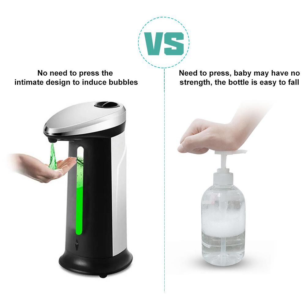 Máy đựng xà phòng rửa tay tự động 400ml, cảm ứng không chạm