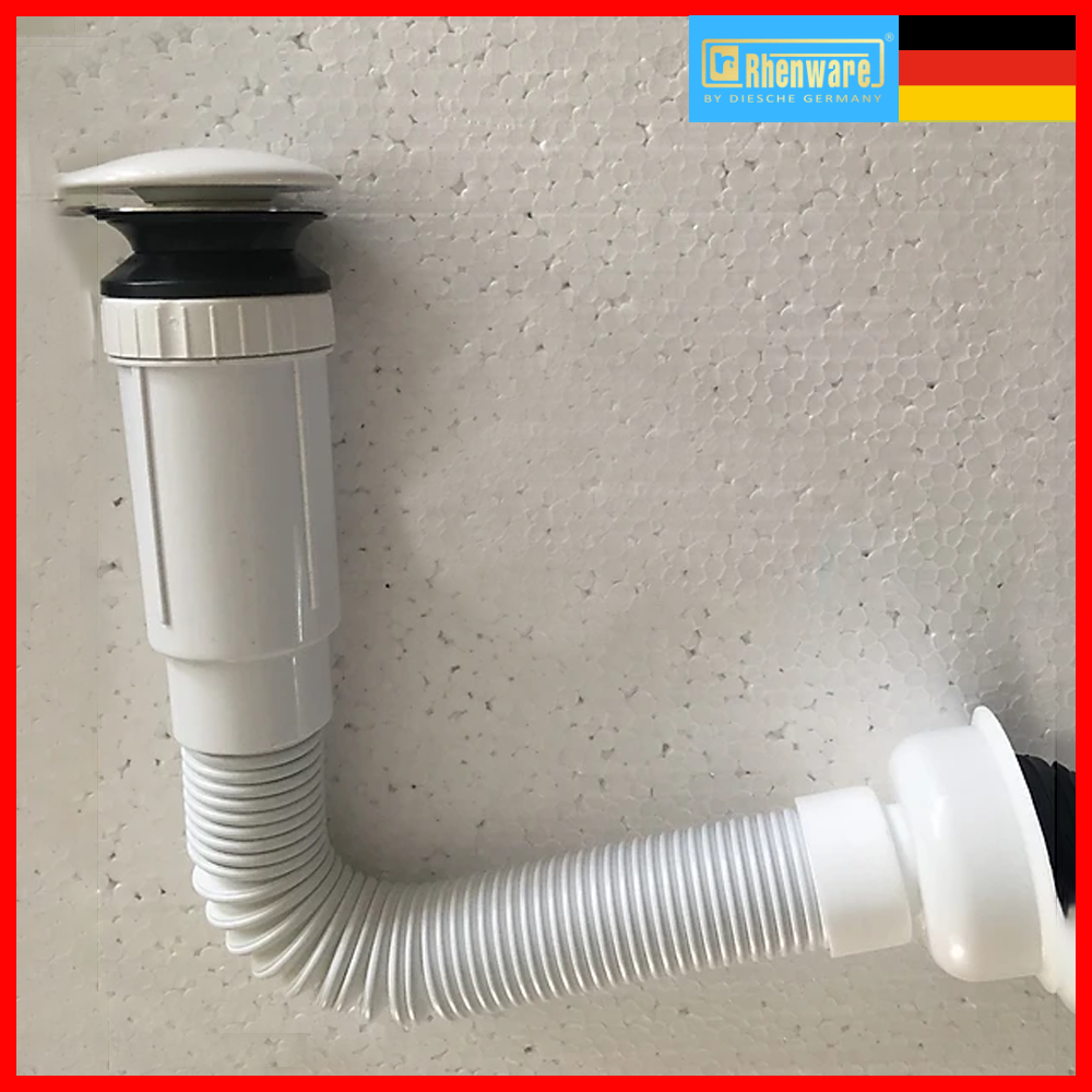 XIFONG NHẤN CHO CHẬU LAVABO KHÔNG CÓ LÕ THOÁT TRÀN NẮP SỨ TRẮNG, NHẬP KHẨU CAO CẤP CHÍNH HÃNG THƯƠNG HIỆU RHENWARE XF-01T