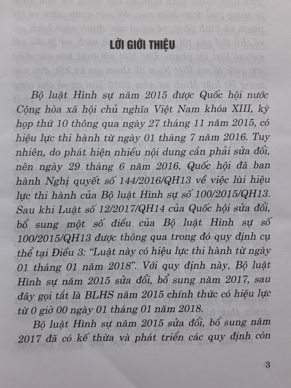 Hỏi - Đáp Bộ Luật Hình Sự Năm 2015 Sửa Đôi, Bổ Sung Năm 2017