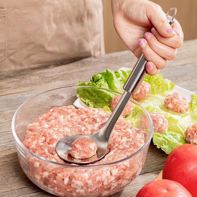Muôi nặn thịt viên - Dụng cụ làm mọc inox chống dính