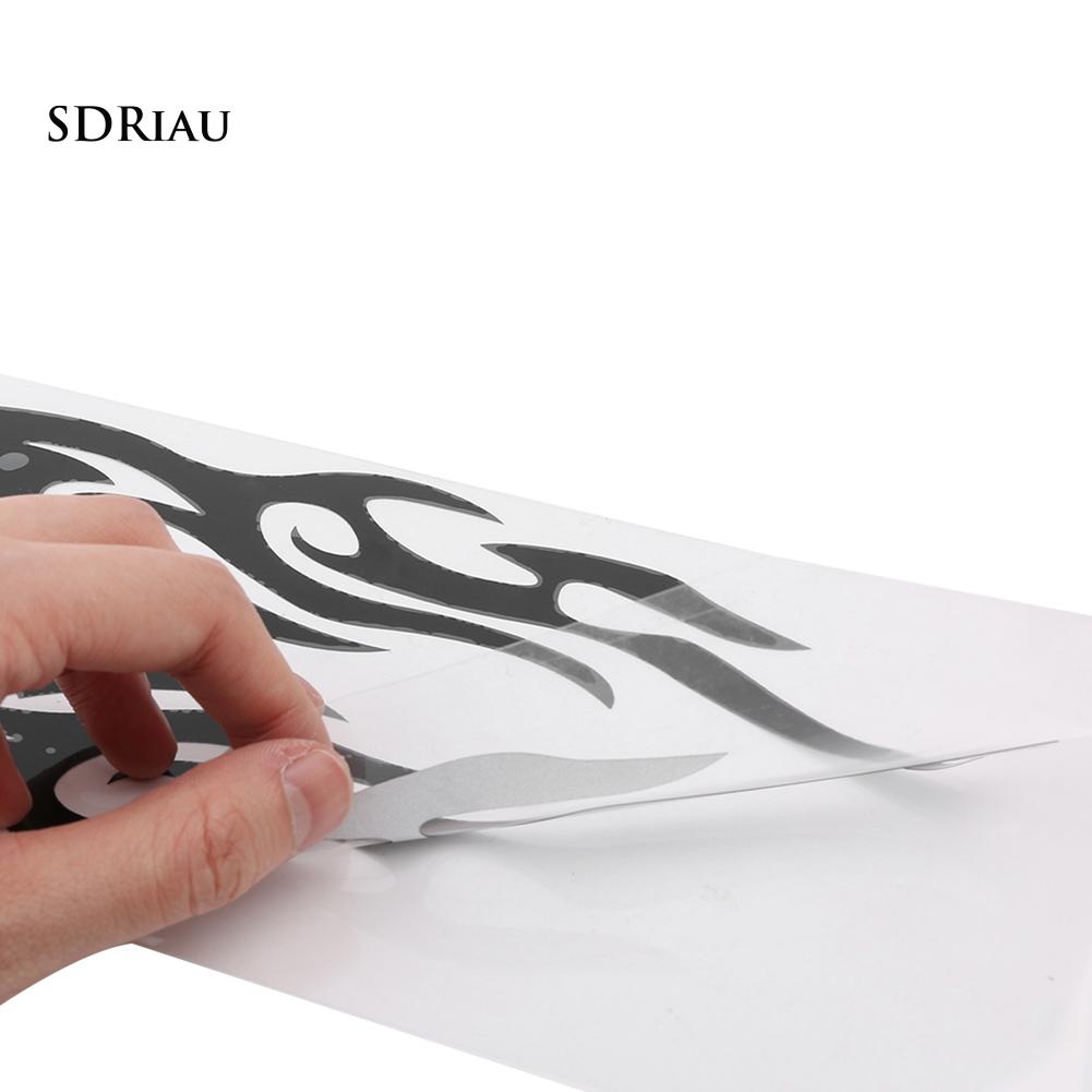 1 Cặp Sticker Dán Trang Trí Hình Ngọn Lửa Cho Xe Ô-Tô