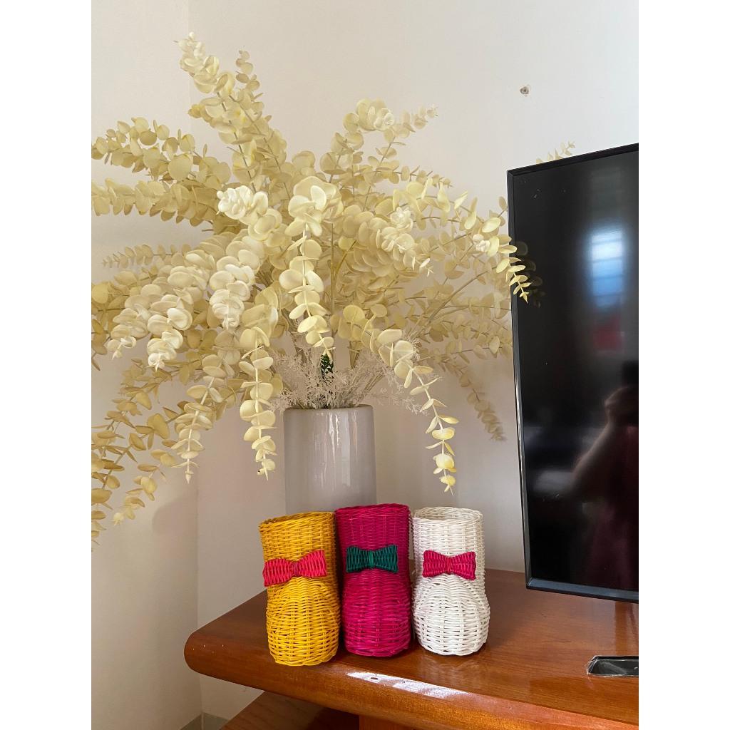 Đồ mây trang trí-Giày Mây Đan Trang Trí Noel; Giày Decor; Giày Đan Bằng Mây; Cắm Hoa Khô, Phụ kiện chụp hình