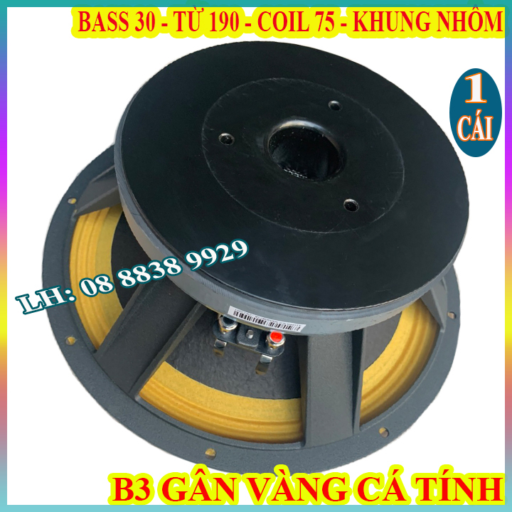 CỦ LOA BASS 30 B3 AUDIO COIL 75 TỪ 190 GÂN VÀNG CAO CẤP