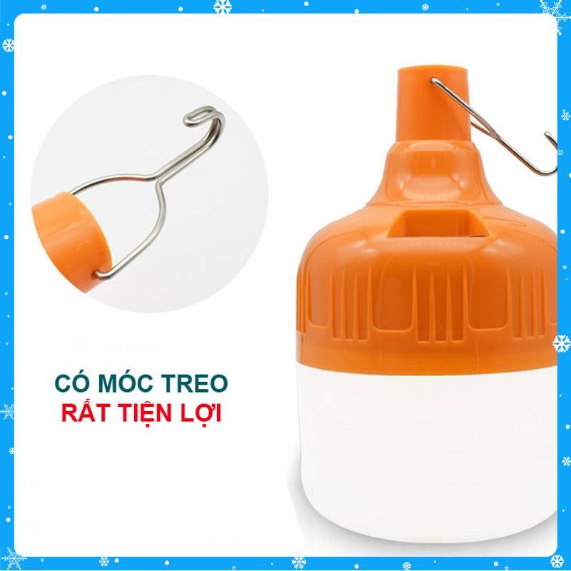 BÓNG ĐÈN TÍCH ĐIỆN 80W CÓ KÈM BỘ SẠC - CÓ MÓC TREO. - Hàng Chất Lượng