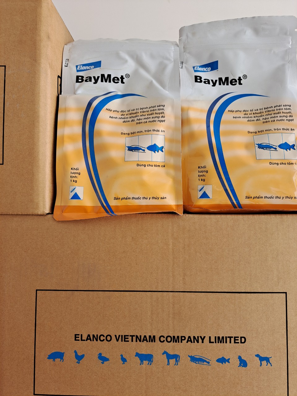 BAYMET- phát sáng do vi khuẩn vibrio trên tôm