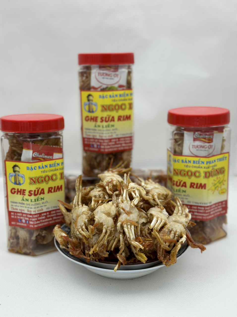 Ghẹ sữa rim gói (hộp) 500 gram đã chế biến ăn liền ngon ơi là ngon của shop Đặc Sản Biển Phan Thiết NGỌC DŨNG. Hạn sử dụng 12 tháng kể từ ngày đặt hàng