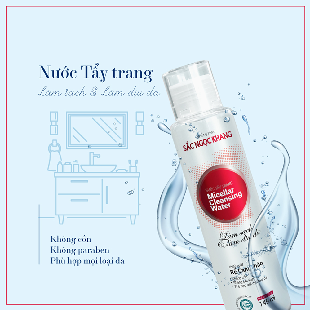 Nước Tẩy Trang Sắc Ngọc Khang 145 ml