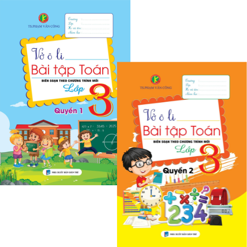 Vở Ô Ly Bài Tập Toán 3 - Tập 1+2