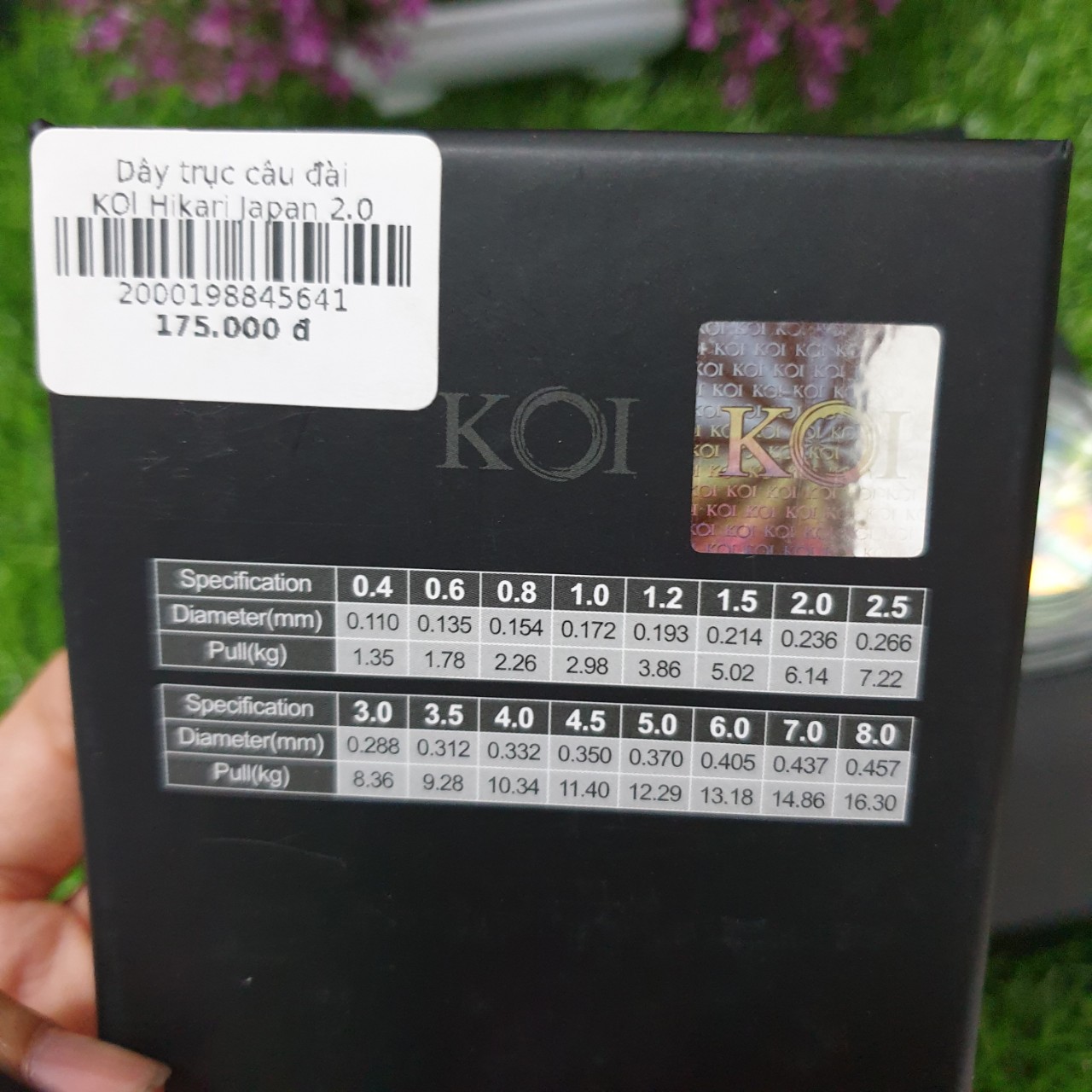 SIZE 2.0  Cước Làm Dây Trục Câu Đài Hikari Nhật Bản 50m hàng chính hãng KOI &amp;amp; COBRA