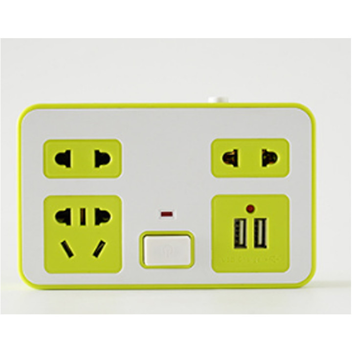 Ổ cắm điện không dây - Ổ điện 3 in 1 - Ổ điện kèm đèn ngủ 3D - Cổng USB sạc cực nhanh - Giao hàng màu sắc ngẫu nhiên