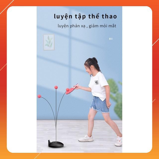 Hot Dụng cụ đánh bóng bàn luyện tập phản xạ cho bé 110cm Sky Life