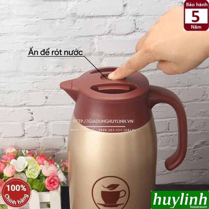 Phích - Bình thuỷ pha trà giữ nhiệt nóng lạnh 2Good B18 - Dung tích 1.6 lít - Đổi mới 5 năm