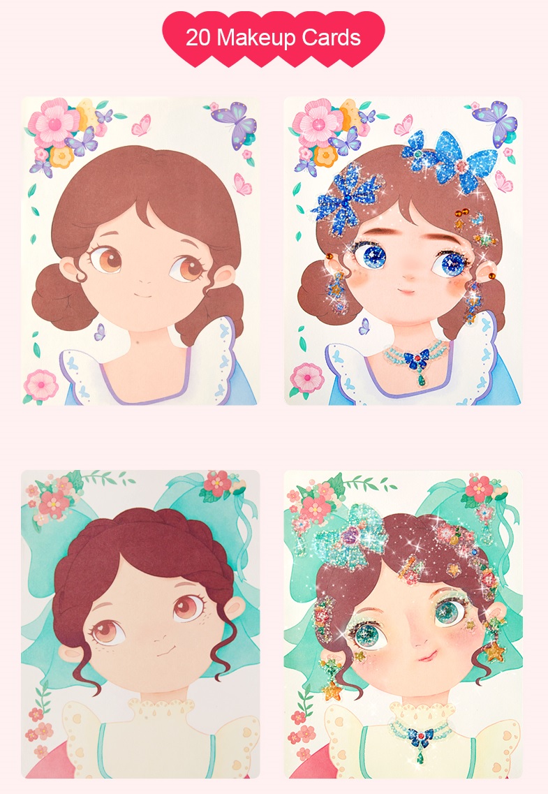 Bộ Đồ Chơi Trang Điểm và Thiết Kế Thời Trang Công Chúa 3in1 – Mideer Dress Up Game Set – Princess Makeup Kit