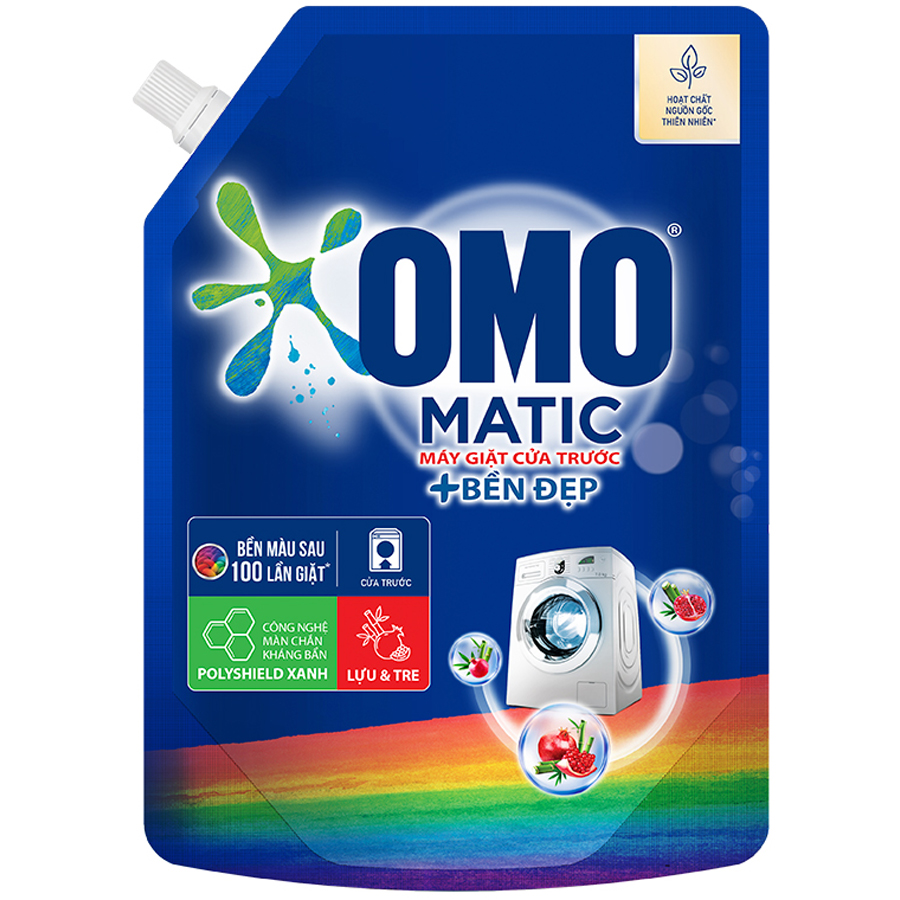 Combo 2 Túi Nước Giặt Omo Matic Bền Đẹp Cửa Trước 2.0Kg