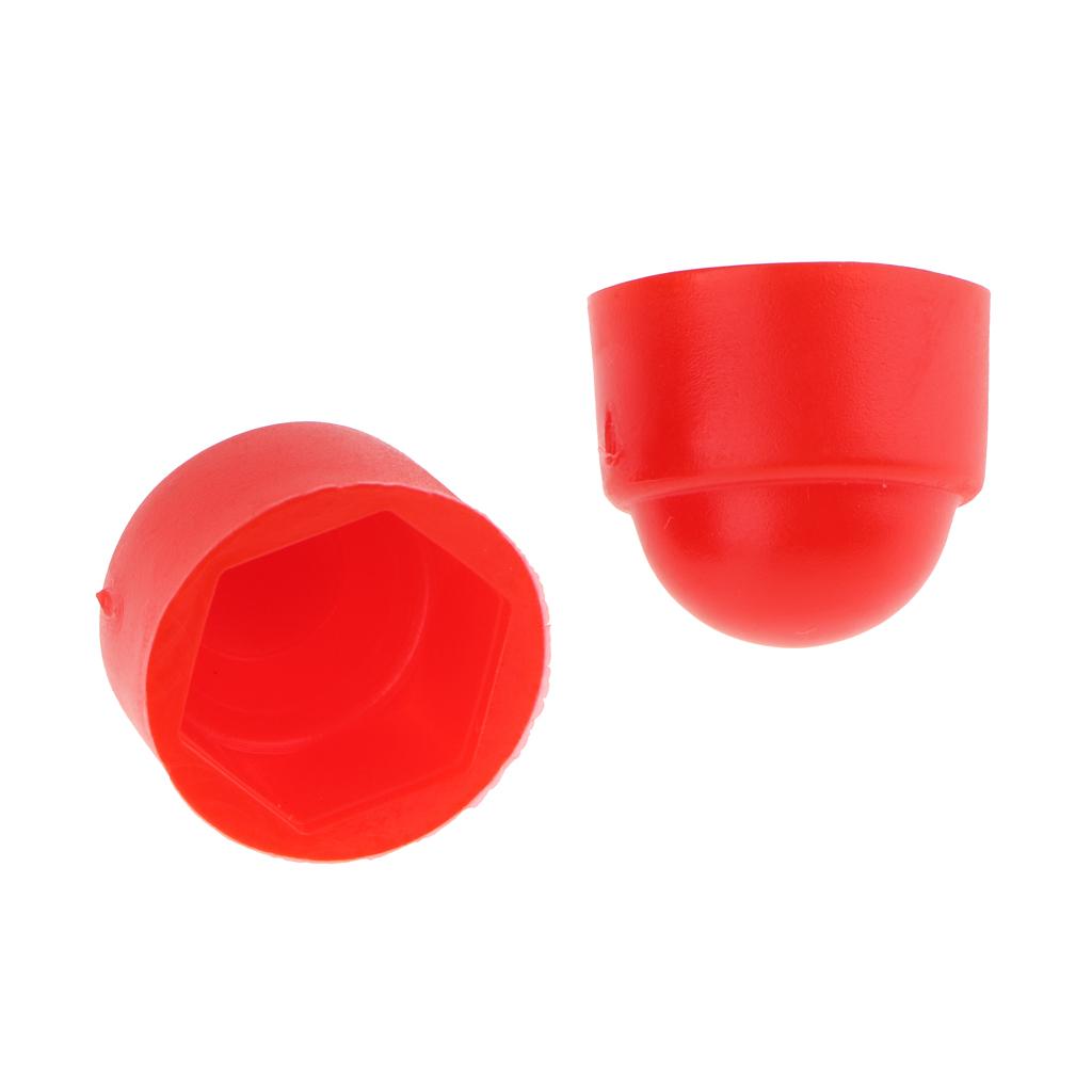 10Pcs M6 M8 M10 Red Dome Nut Protection Caps Cover M6 10 x 13mm