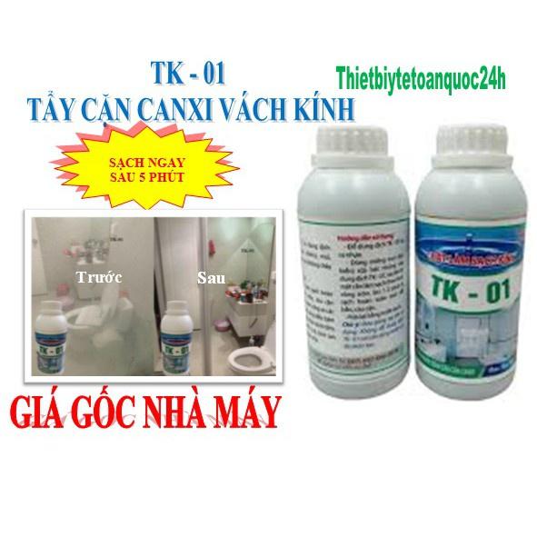 Chất tẩy cặn canxi trên kính TK - 01