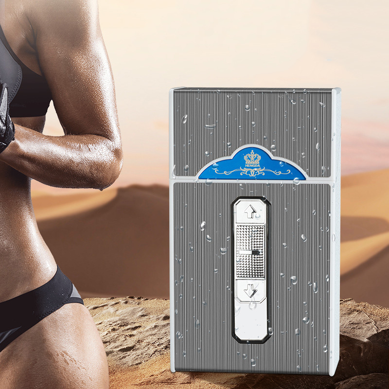 Bật Lửa Điện Kiêm Hộp Đựng Thuốc 20Đ Lớn Ngắn A16