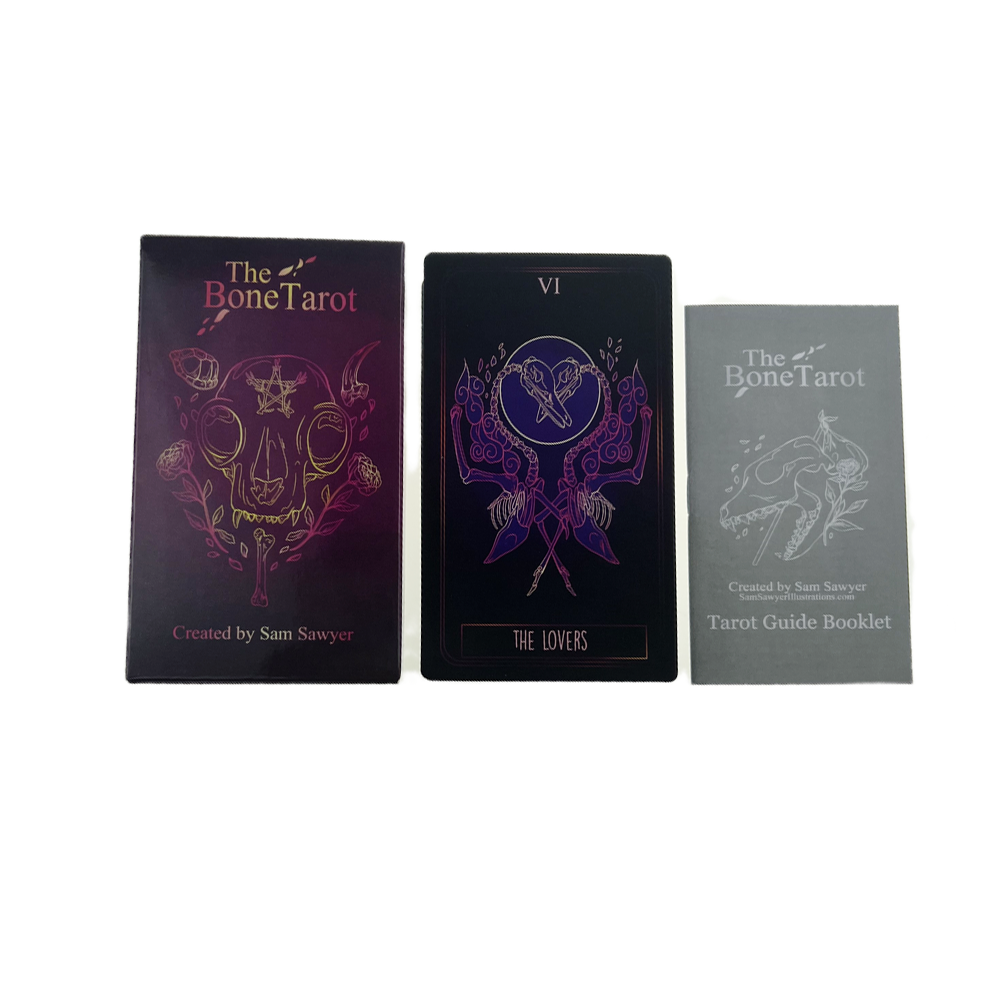 [Size Gốc] Bộ Bài The Bone Tarot 78 Lá Bài 7x12 Cm Đá Thanh Tẩy