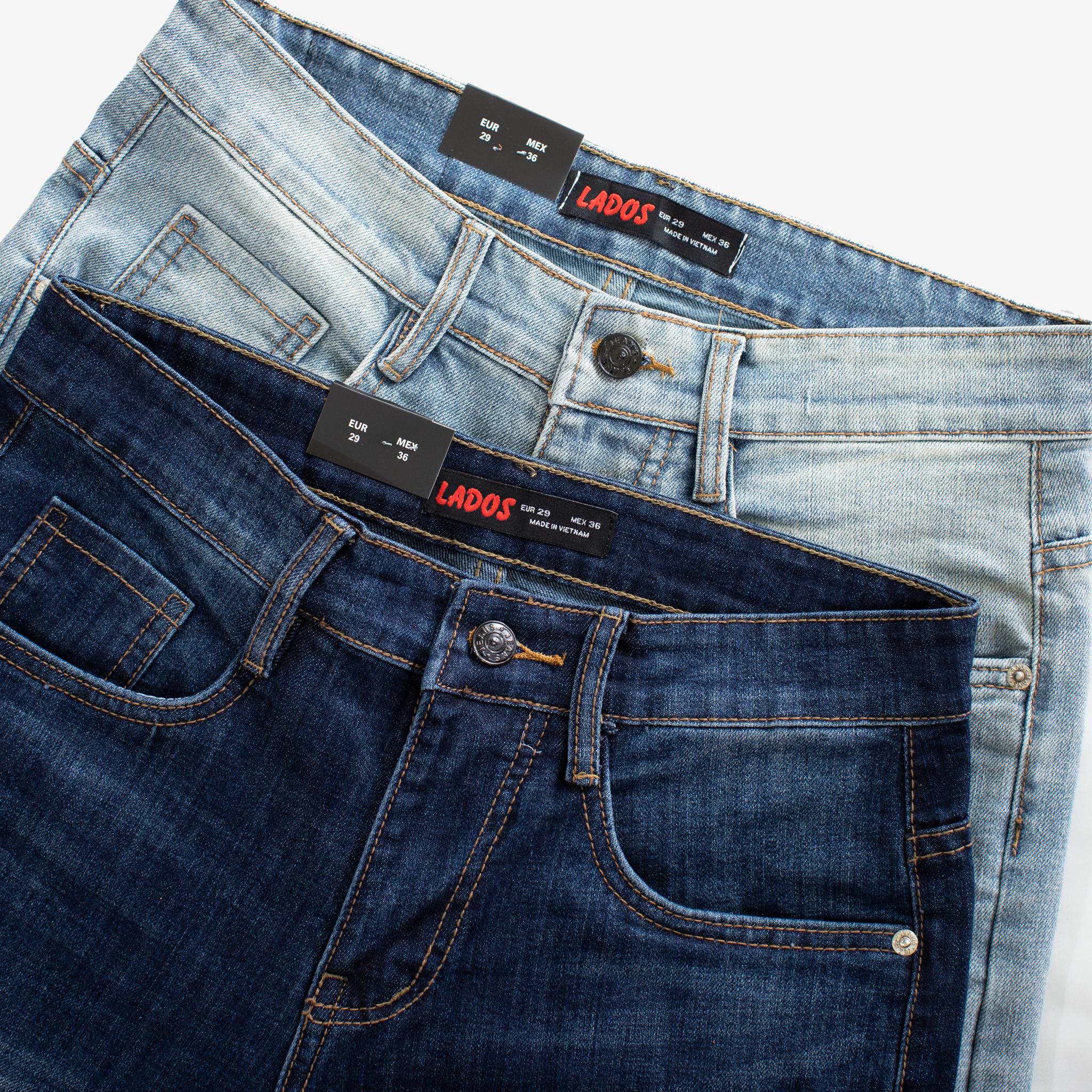 Hình ảnh Quần Jeans nam trơn cao cấp form đứng LADOS-4084 co giãn, không ra màu, hàng chính hãng