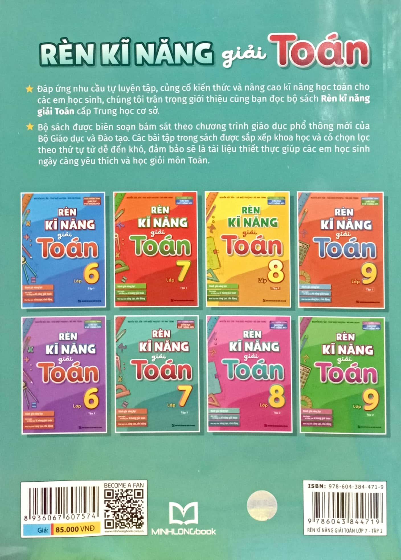 Rèn Kĩ Năng Giải Toán Lớp 7 - Tập 2