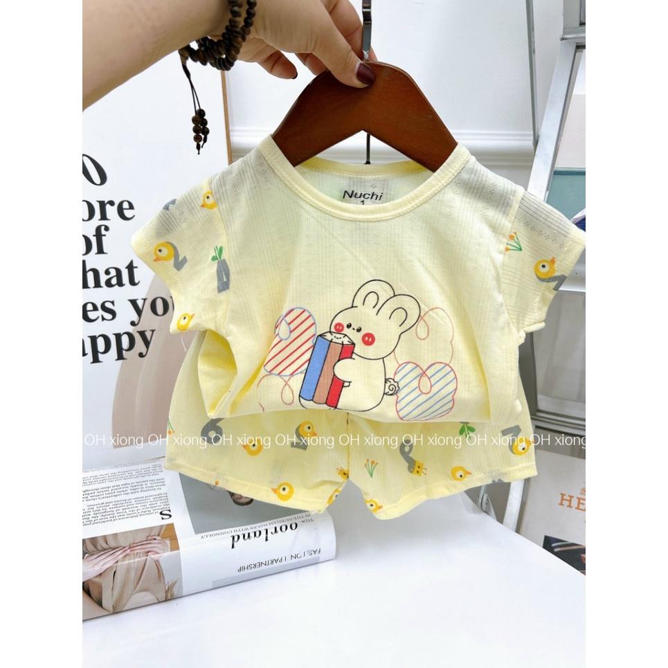 ĐỒ BỘ CỘC TAY CHO BÉ CHẤT THÔNG HƠI XUẤT NHẬT IN HÌNH SIÊU DỄ THƯƠNG