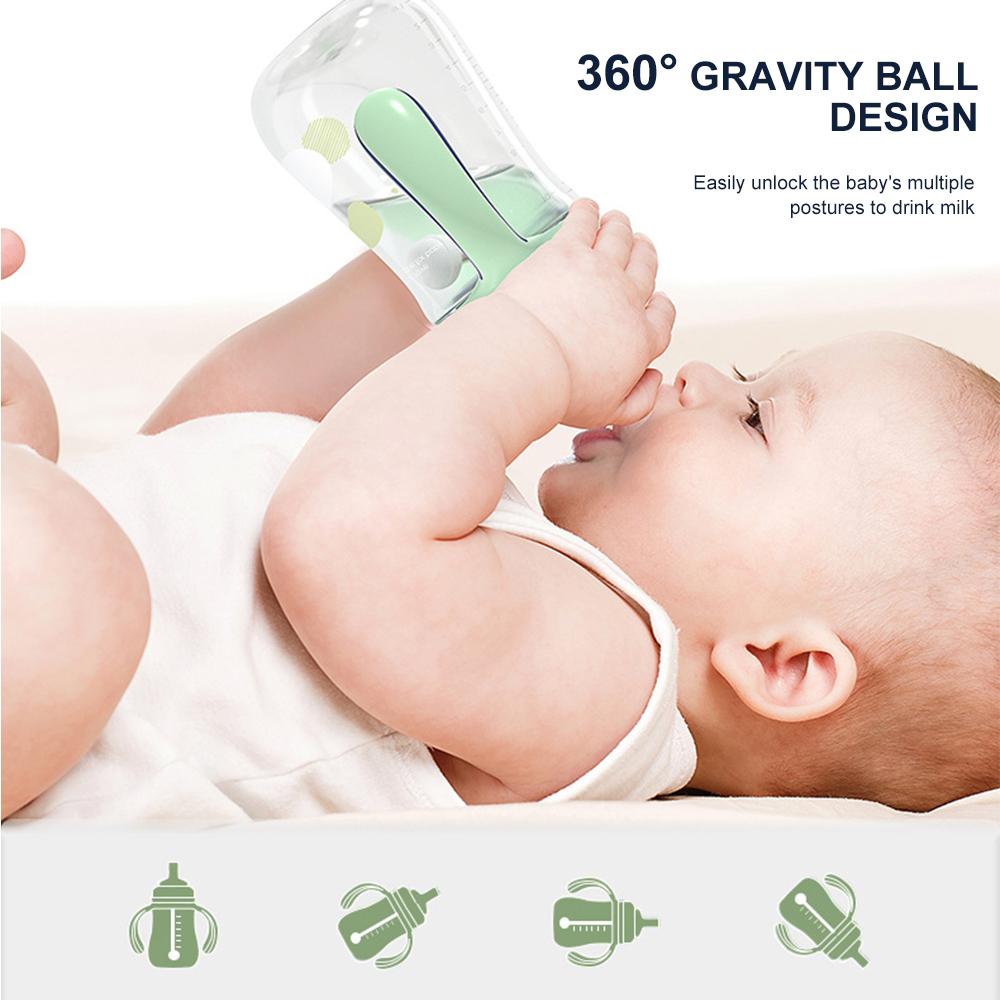 Nước Cho Bé Sippy Cup Cho Bé Cốc Có Ống Hút Chống Rò Rỉ Bi Trọng Lực Uống Học Ống Hút Nước Không Có BPA