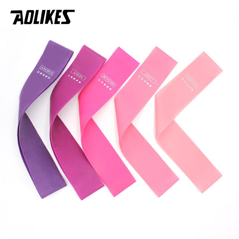 Bộ 5 dây đàn hồi kháng lực tập thể thao AOLIKES A-3608 Resistance Band