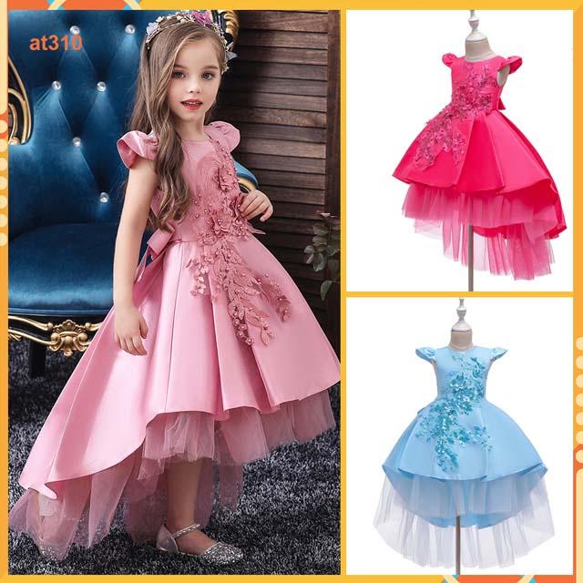 Đầm bé gái cao cấp hàng quảng châu dành cho bé từ 10kg đến 45kg- thấm hút mồ hôi-đúng như hình-miễn phí đổi hàng AT310