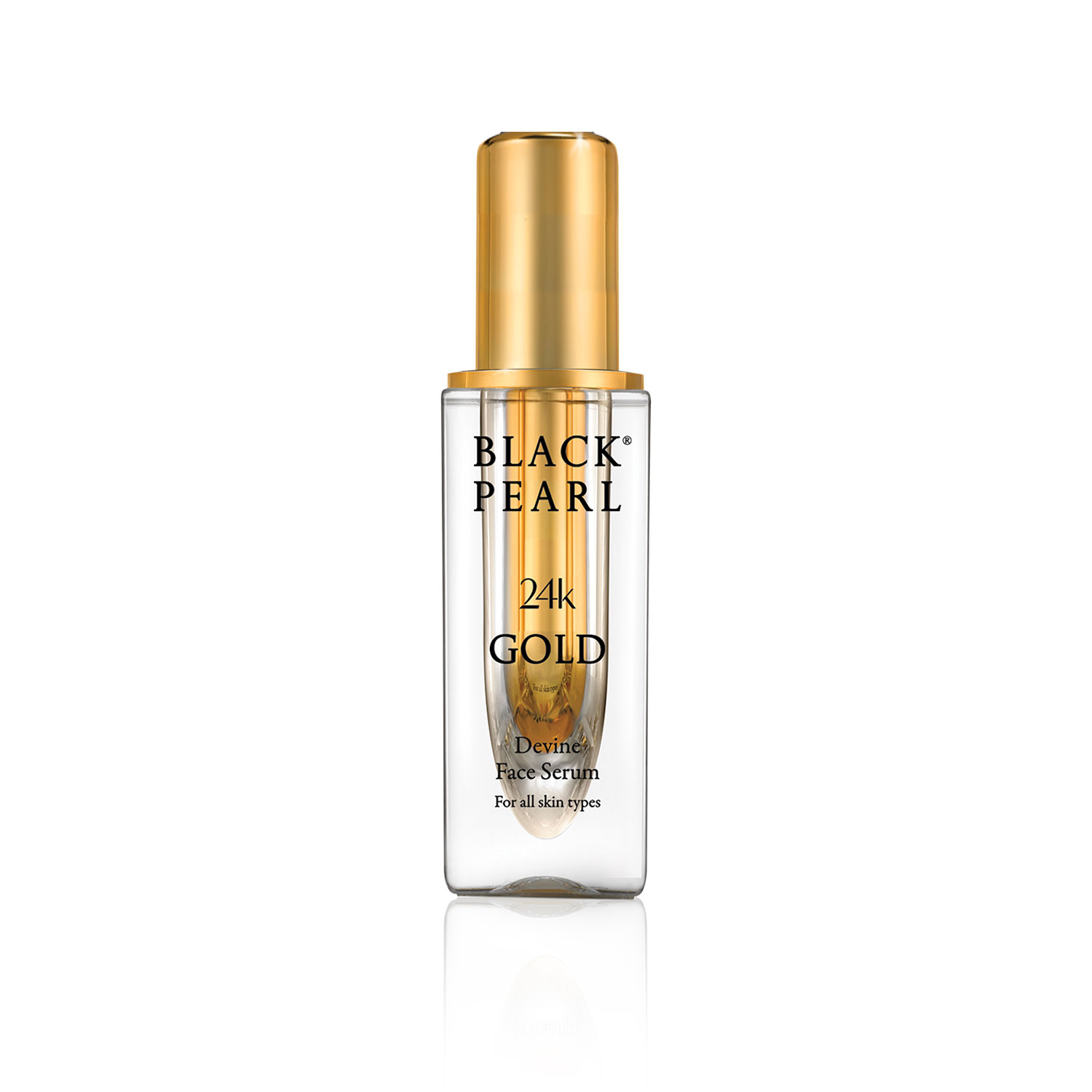 Tinh Chất Vàng 24K Cho Da Mặt Black Pearl - 24k Gold Devine Face Serum -  Có Nguồn Gốc Từ Biển Chết - Xuất Xứ Israel - Tạo Cho Da Cảm Giác Mềm Mại Và Trẻ Hóa