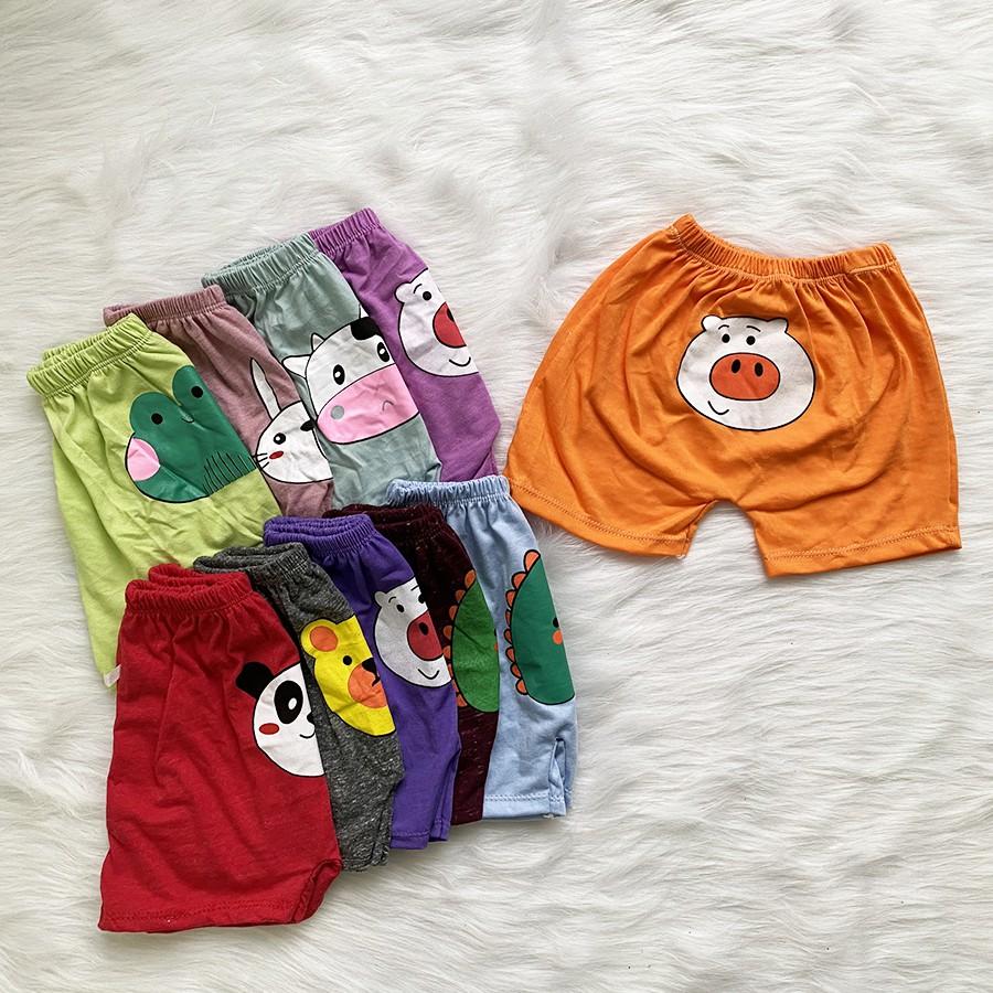 Quần Chip Quần Chục Đùi Cotton Borip Mông Thú Dễ Thương Cho Bé Trai Và Bé Gái BOBO Size 6-16kg