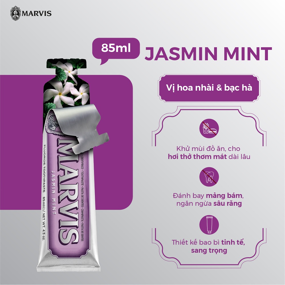 Kem Đánh Răng Marvis Jasmin Mint 85ml