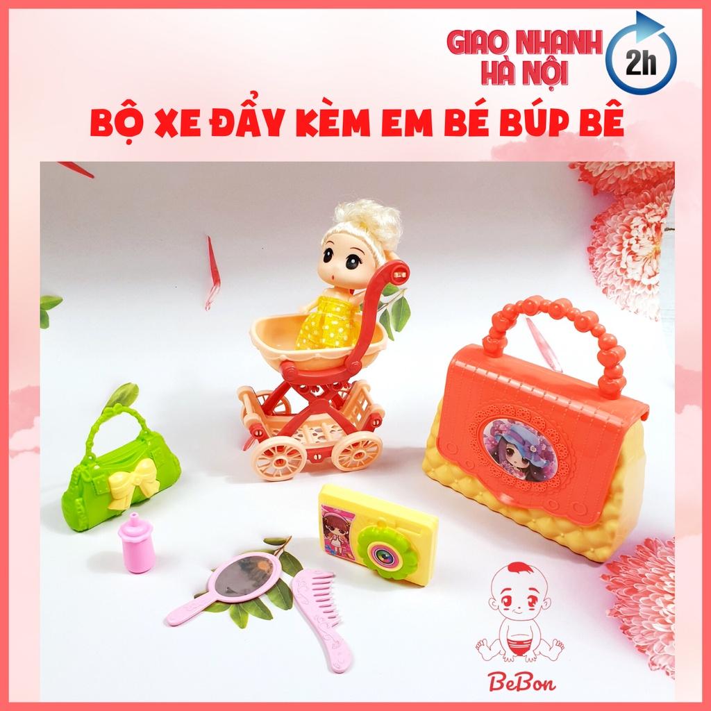 Đồ chơi cho bé - Túi xe đẩy kèm em bé búp bê