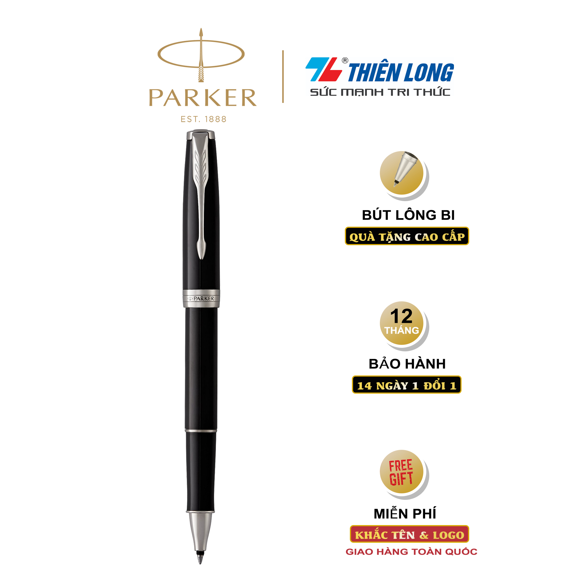 Bút lông bi cao cấp Parker Sonnet X-M Black CT TB-1950884