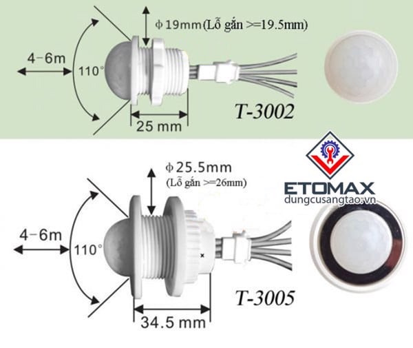 Công tắc cảm biến hồng ngoại T-3005