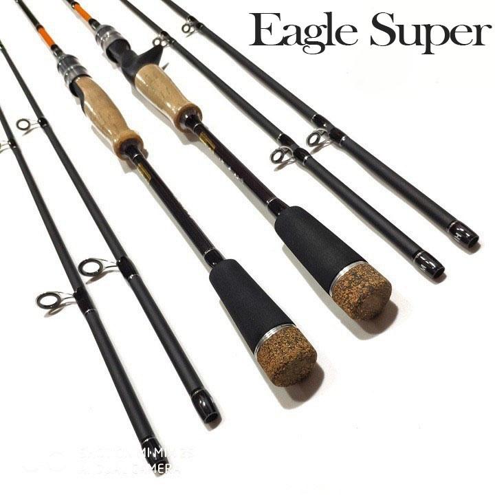 Cần câu lure 2 khúc siêu bạo lực Eagle super cao cấp Phukiencaulure25 cần câu lure carbon 2 ngọn M+ML siêu khỏe